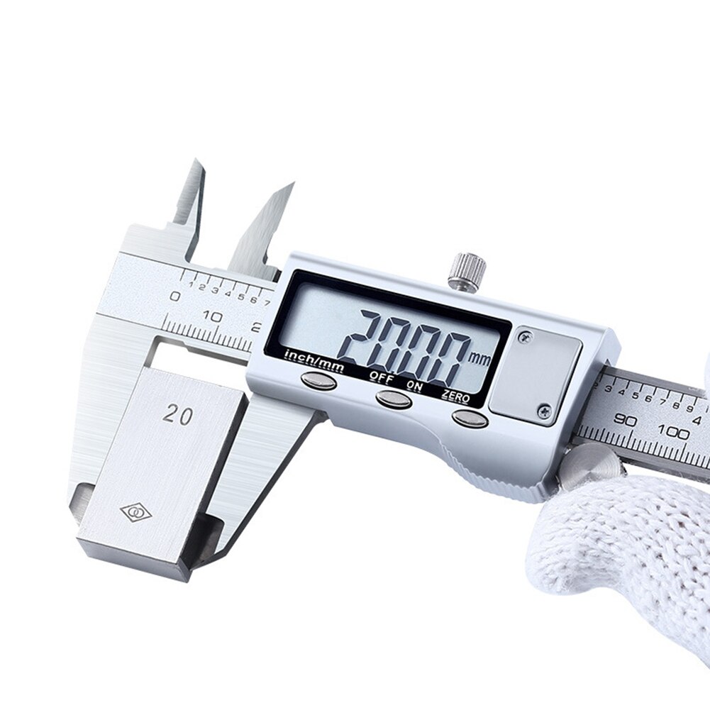 0-150mm/0-6 Inches LCD Electronic Digital Stainless Steel Vernier Caliper Micrometer Measuring Tool