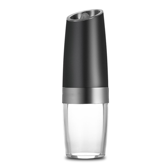 Fypo elektryczny młynek robić pieprzu solnego automatyczna solniczka ze stali nierdzewnej młynek robić pieprzu z regulowaną grubością narzędzie robić grillowania: ABS 1