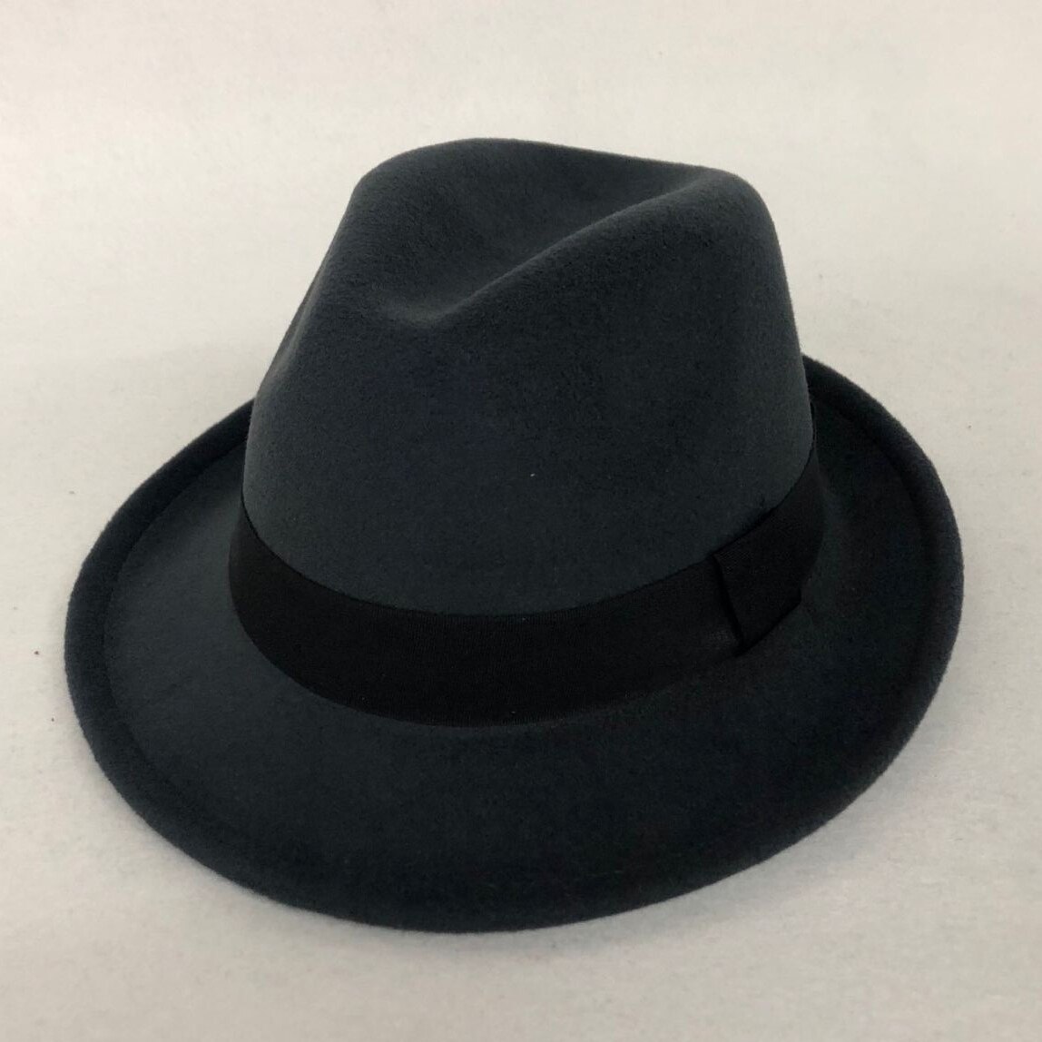 Wool Women Men Fedora Hat For Winter Autumn Lady Gangster Trilby Felt Homburg Church Jazz Hat 55-58CM: 01