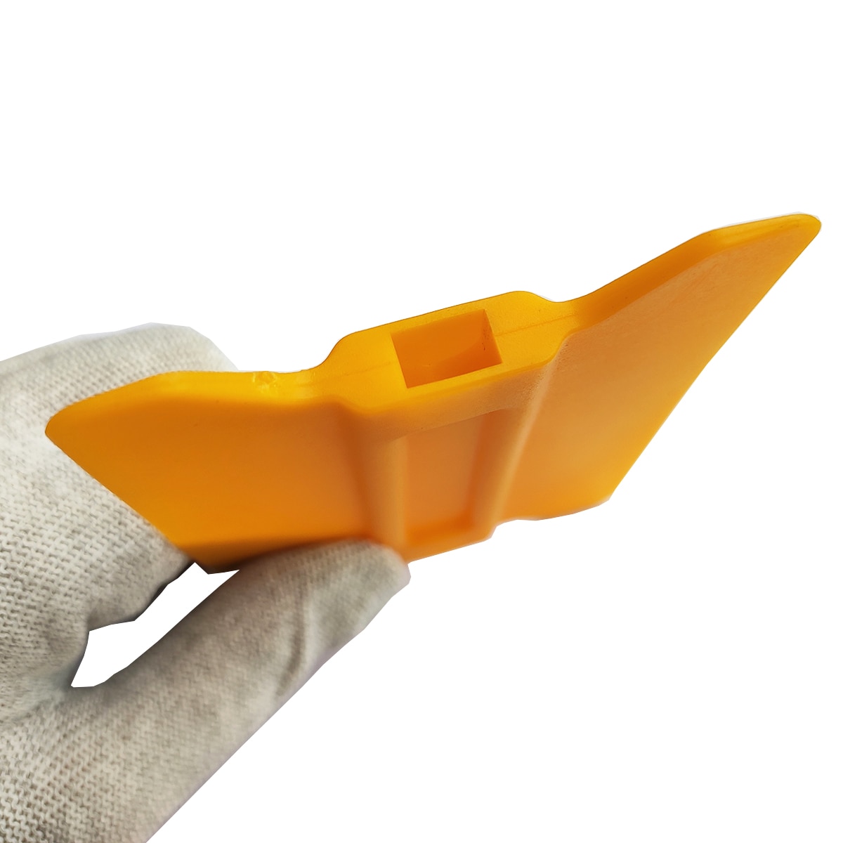 Yellow Square Window Squeegee Plastic Scraper For Car Wrapping A41