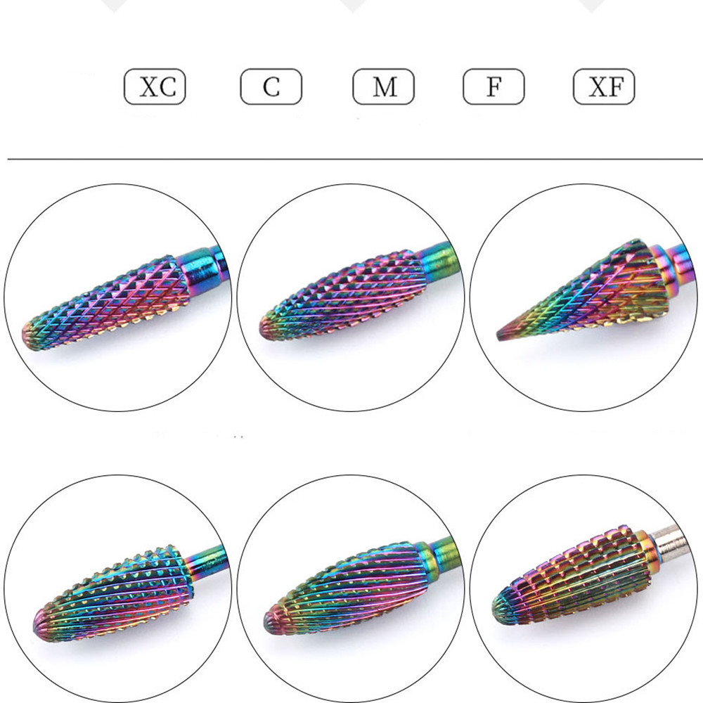 Tungsten Carbide Nail File Bits Nail Slijpen Heads Grote Kegel Veiligheid Bits Nail Cuticle Bits Voor Manicure Polijsten Pedicure