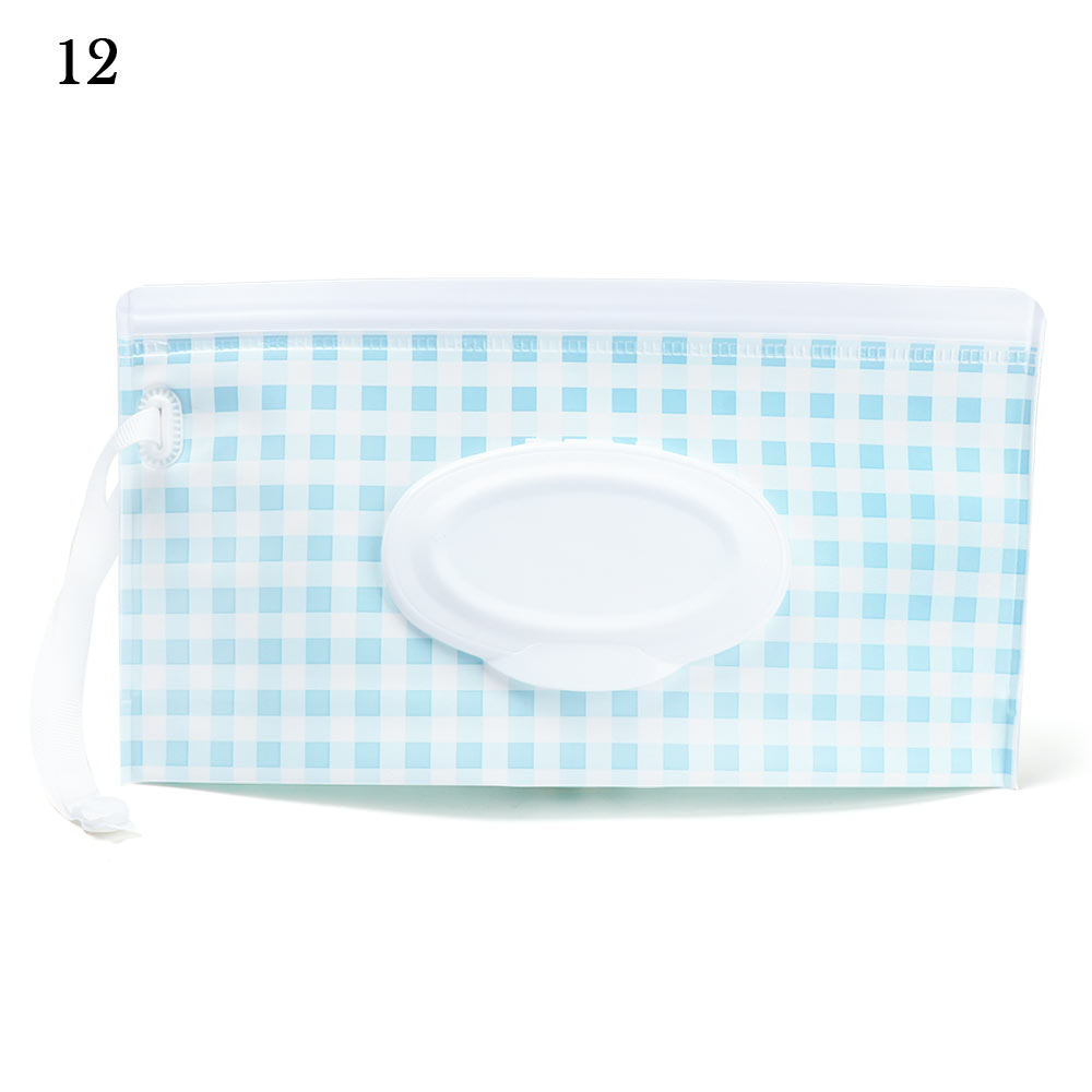 New EVA Baby Wet salviette custodia porta salviette uso riutilizzabile borsa per salviettine umidificate Flip Cover scatola per fazzoletti passeggino per esterni accessori: Style 1-12