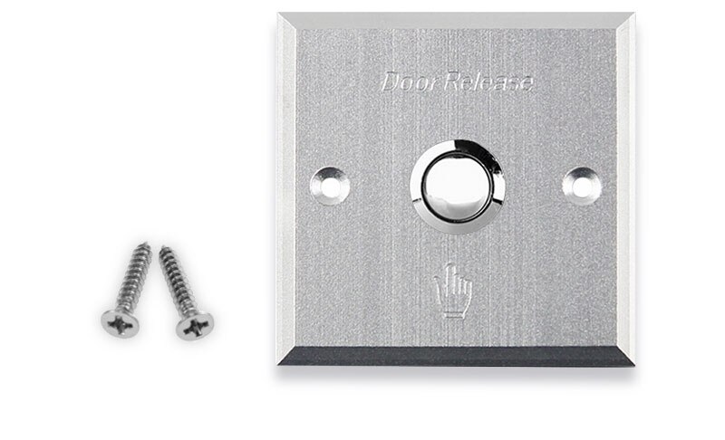 Metall Edelstahl Tür Exit-Button Schalter Release Push-Taste mit LED-Licht Für Access Control Lock System NC/KEINE/COM zu Öffnen Tür: L86