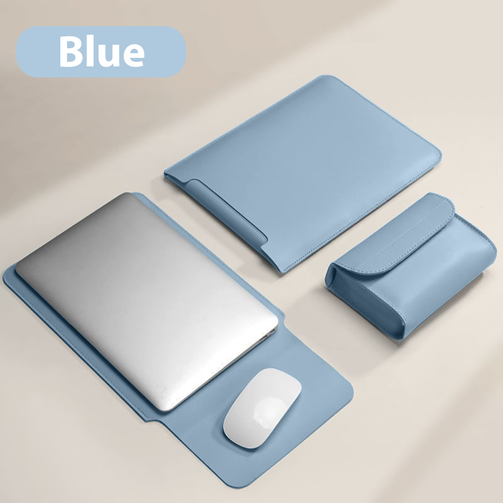 Laptoptaske 16 15 14 13 11 tommer til apple macbook lenovo huawei notebook ipad air pro 12.9 tablet pc laptop-sleeve taske cover: 11- tommer / Blå