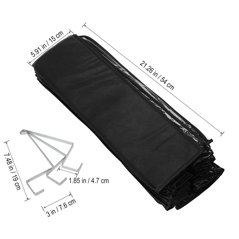 26 grote zakken boven de deurhanger, schoenenorganizer, kastplanken, opbergrek, ruimtebesparend (wit)