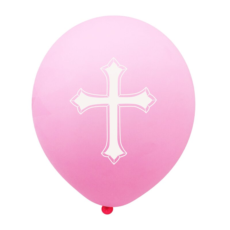 1pc paaskruis doop bedankjes folie ballonnen babyshower jongen meisje pinksteren jezus doop verjaardag feestversieringen globos