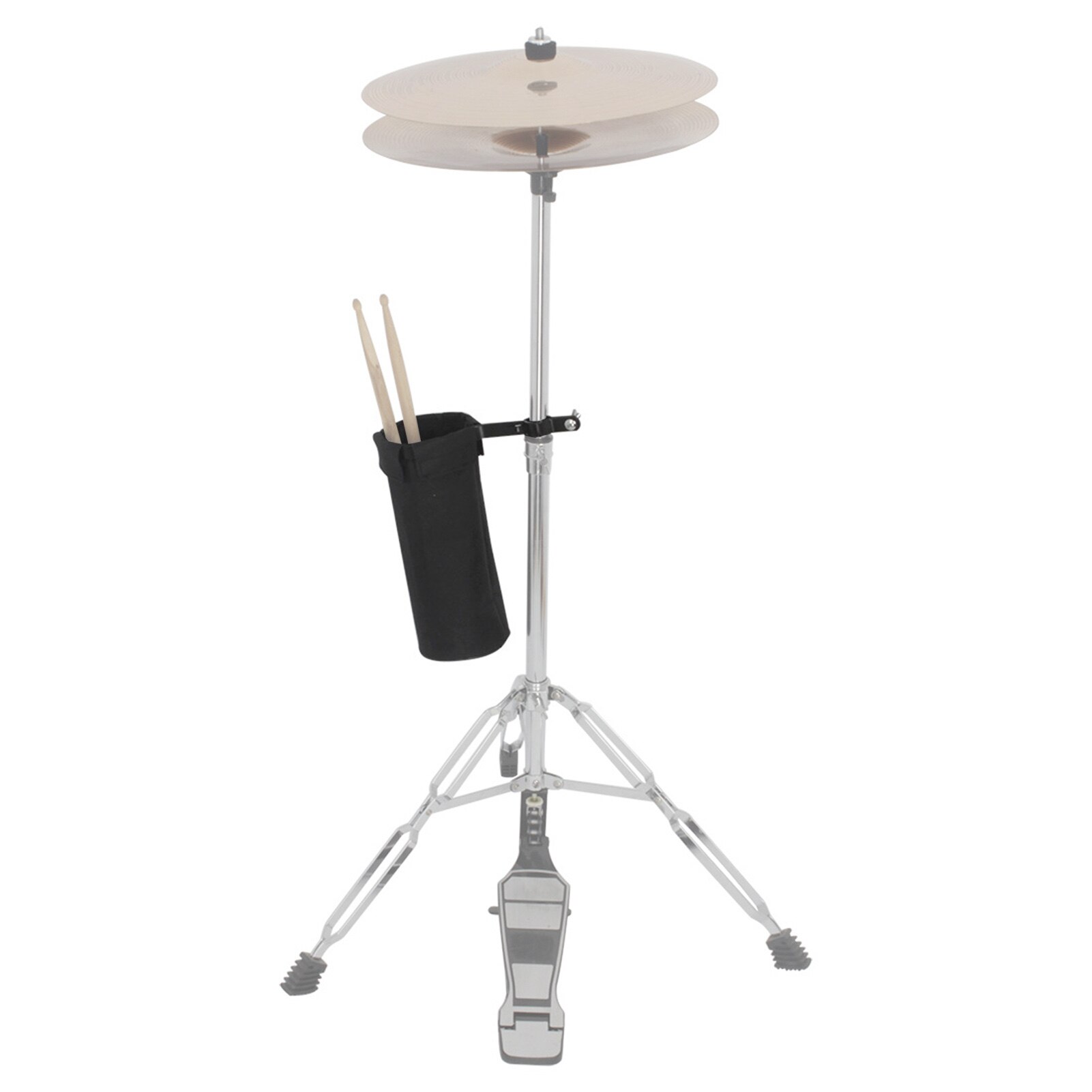 Cylindrical Drum Stick Holder 600D Fabric Clamp On for Drum Set with Clamp Mount