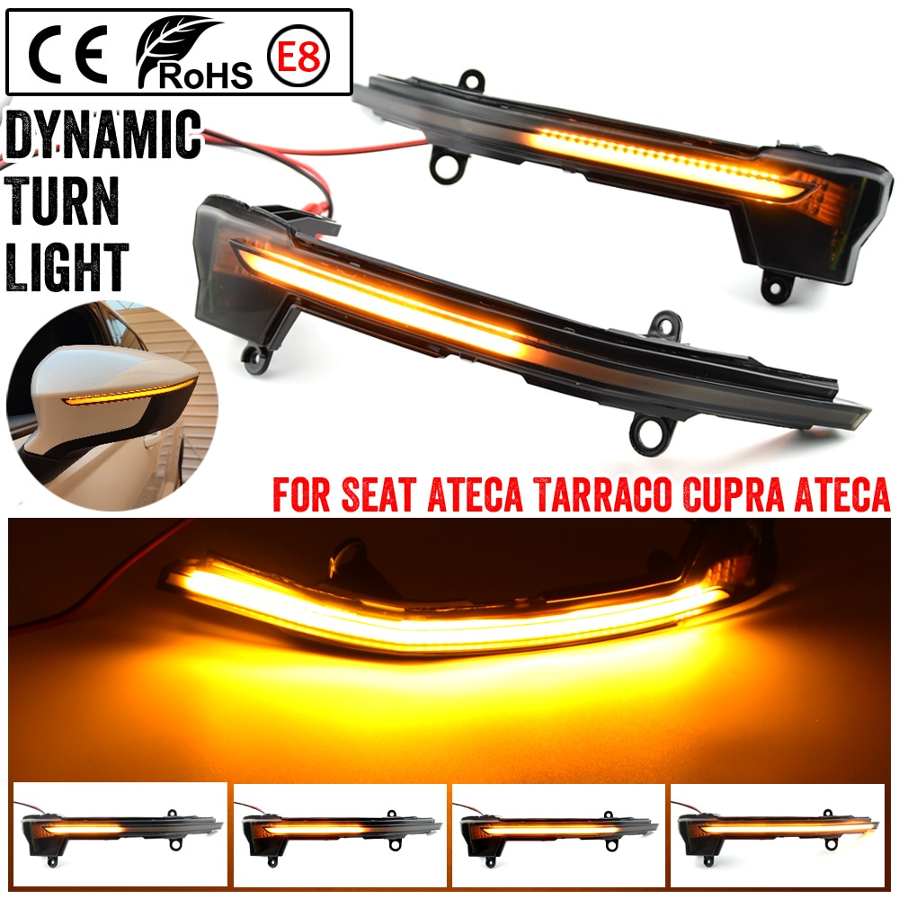 Zijspiegel Flasher Licht Voor Seat Cupra Ateca Tarraco Fr Xcellence Dynamische Richtingaanwijzer Stromend Water blinke