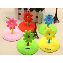 DIY Cup Cover Cute Anti-dust Silicone Cup Cover Coffee Suction Seal Lid Cap Silicone Airtight Love Spoon Novelty