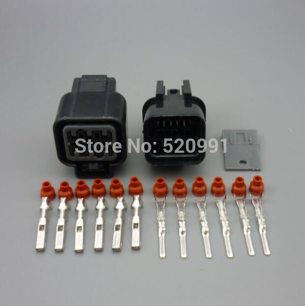 shhworldsea 1set 2.2mm 6 Pin PB625-06027 Female And Male Automotive Waterproof Plastic Electronic Housing Connector Plug