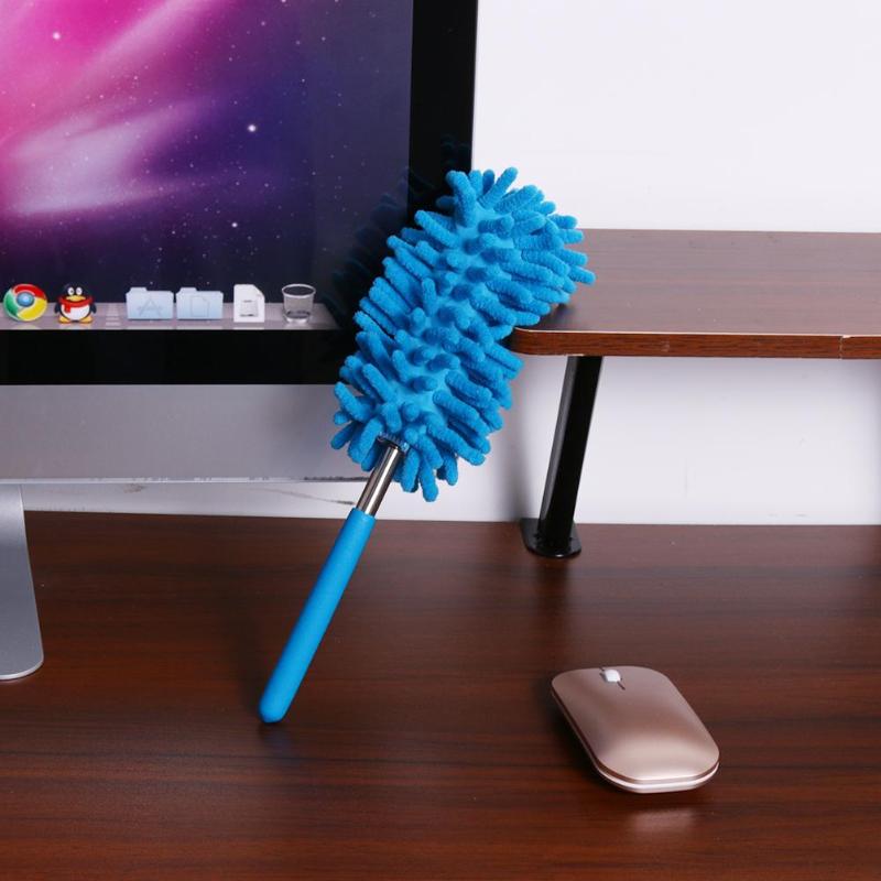 Plumeros telescópicos de microfibra escalables, limpieza de chenilla, polvo de escritorio, aire acondicionado, cepillo para polvo, limpieza de coches, herramienta