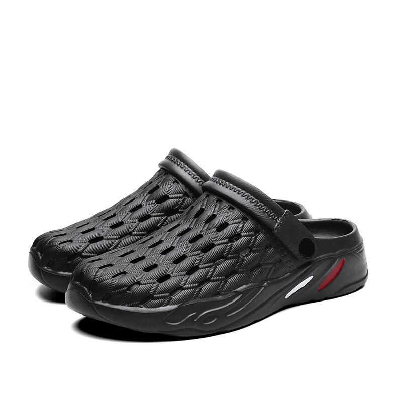 Zapatos clásicos de zuecos para jardín, zapatillas de playa de verano de secado rápido para hombre, sandalias transpirables para exteriores, zapatos con plataforma para jardinería: Picture 2 / 10