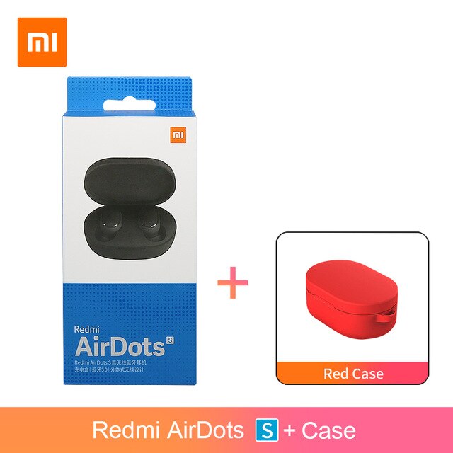 2020 brand new original Xiaomi Redmi Airdots 2 TWS auricolare senza fili di bluetooth 5.0 ricaricabile auricolare in-ear auricolare stereo: Airdots s Red