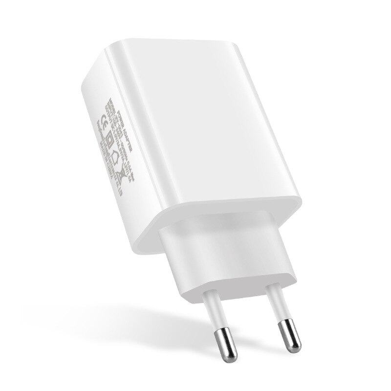 Notow 5v 3a 9v 2a au/us/eu/uk stecker 18w pd usb typ c wandladegerät reise-netzteil schnellladegerät für iphone 12 samsung: Eu