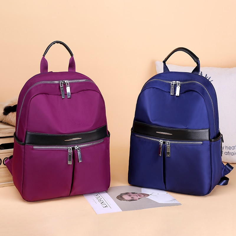 Simple Oxford Korean Leisure Style Women Backpack Fashionable Girls Leisure Bag School Student Bag Teenager Girls