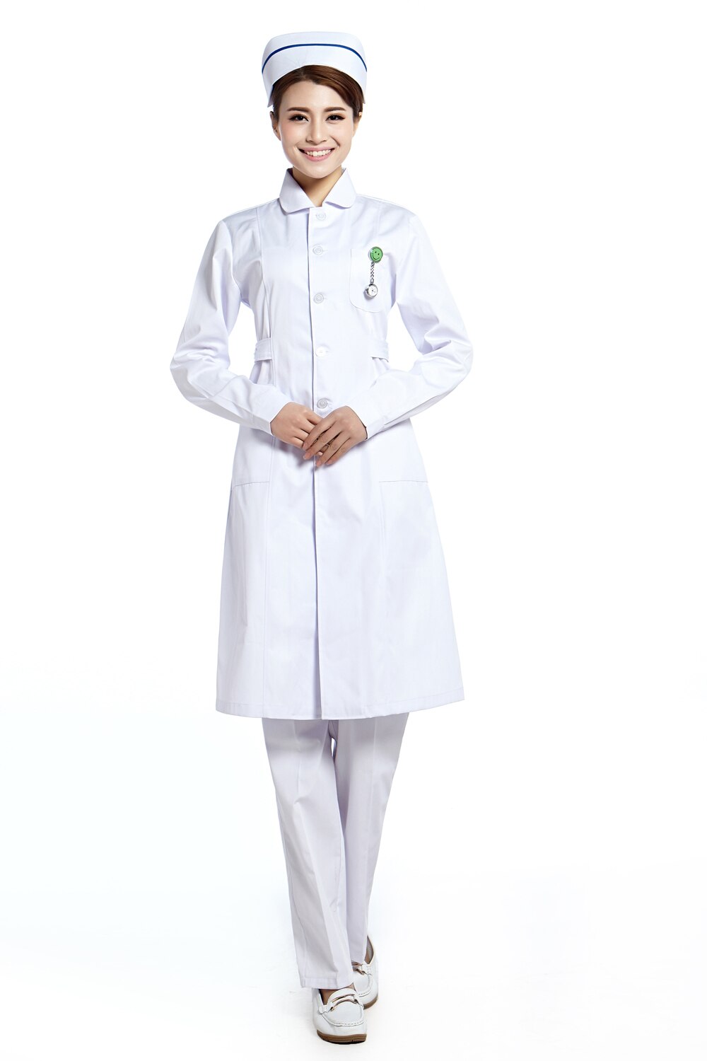 Frauen labor Mantel medizinische Uniform apotheke arbeitskleidung schönheit Salon kleid langarm zahnarzt Mantel