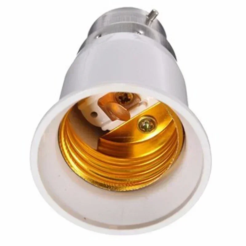 1/5 stk. lampefatninger konverter led-lamper pæresokkel konverteringsholder konvertere  b22 to e27 fatningsadaptere pæreholdere