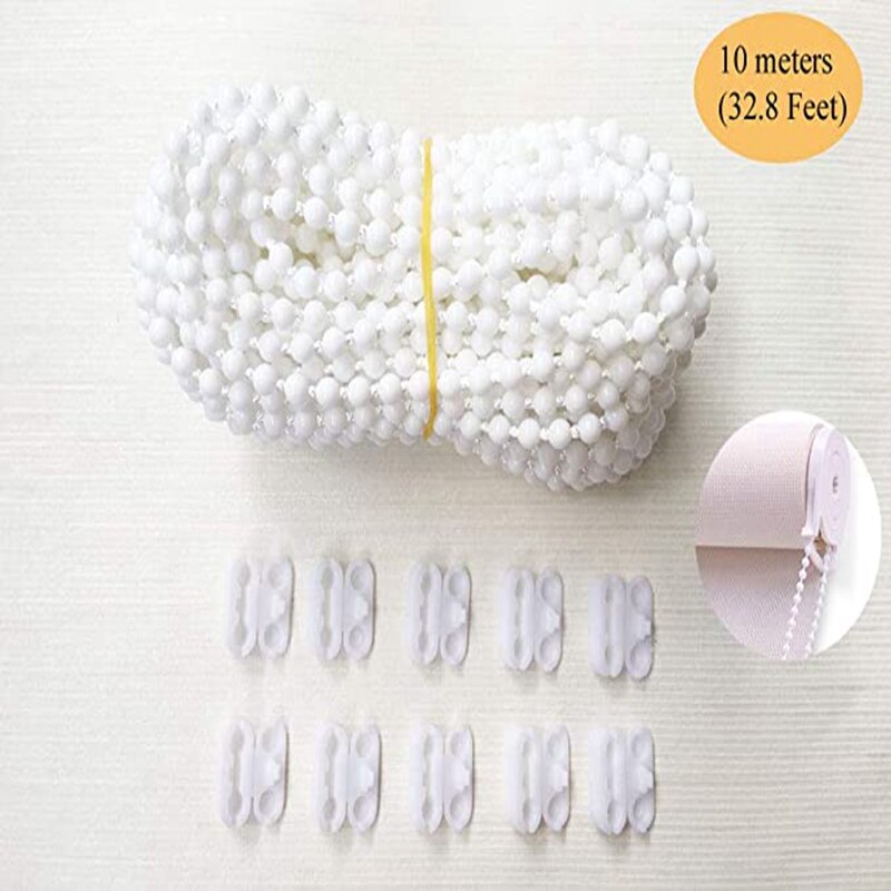 10 meter persienner plast perlekæde  #10 fix eller udskift til rulle romersk venetiansk honningkage lodret zebra persienne med 10 pc