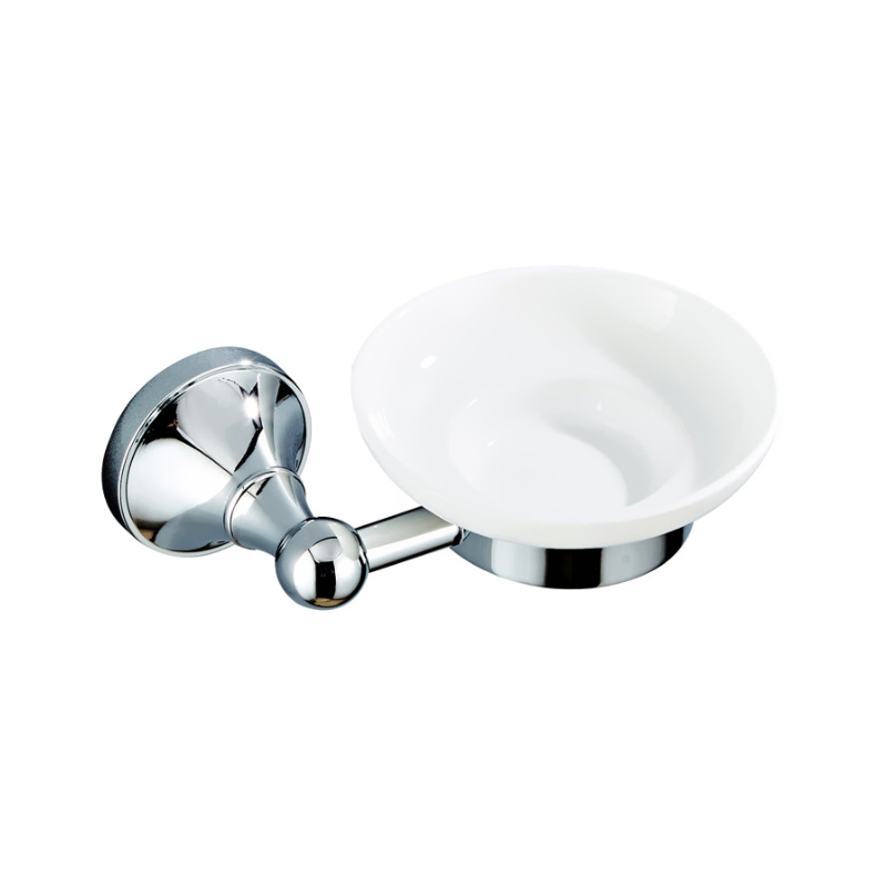 Juego de accesorios cromados para baño, barra de toalla doble de latón cromado, estante de cepillo de inodoro, soporte de rollo de papel para WC, juego de accesorios de baño: Azul marino