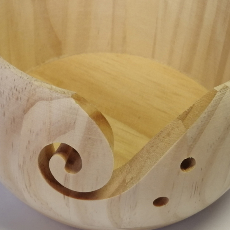 Holzgarnschale, Häkel-Organizer, Aufbewahrungshalter, rutschfest, , , handgefertigt, zum Selbermachen, zum Stricken von Häkelsträngen