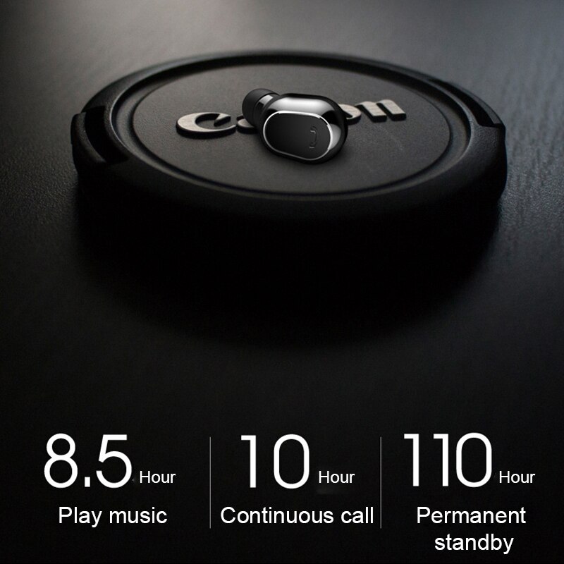 Unsichtbare Bluetooth Headset kabellos Mini Ohr-montiert Einzigen Ohrstöpsel Miniatur Headset Sport Fahren Lange bereithalten-Headset