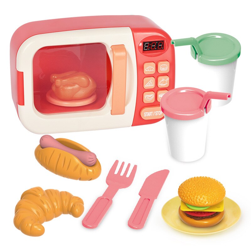 Children's Simulation Kitchen Prop Toys Spray Water Dinnerware Cooking Utensils set Play House Pretend Cookware Kids: 13