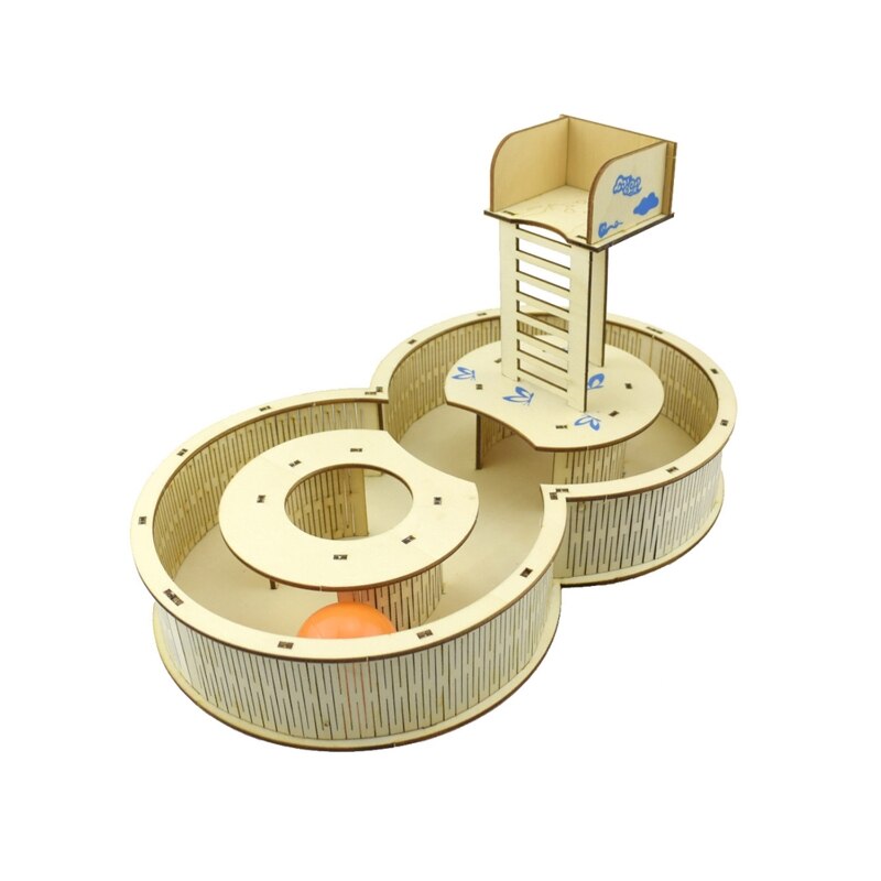 Hamster Maze Tunnel Toy House Hideout Wooden Habitat Decor Sport Runways