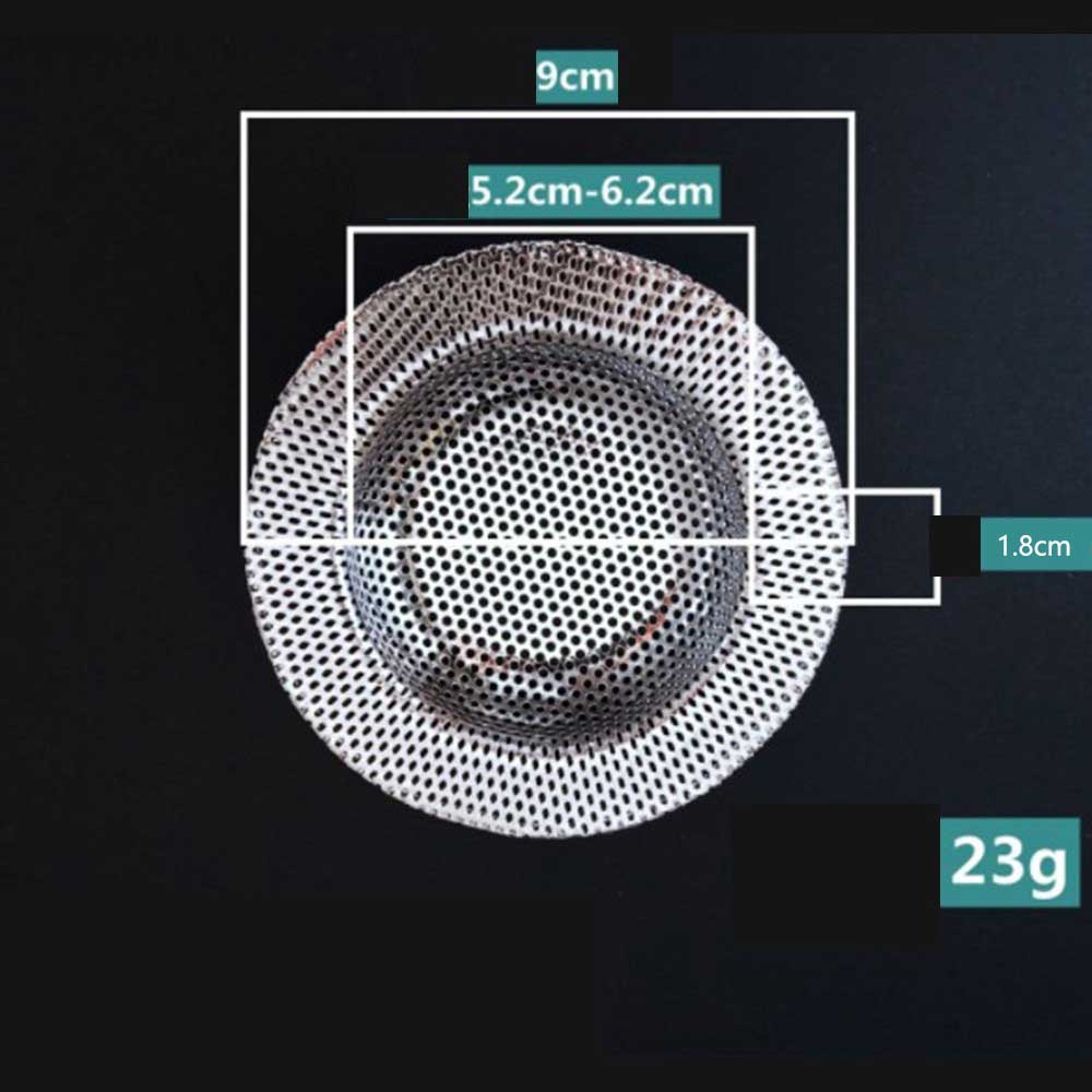 Filtros de fregadero de agua, colador de malla para fregadero, herramienta de cocina, cubierta de desagües de suelo de baño de acero inoxidable, herramientas de tapón de captura de pelo para ducha: Níquel negro