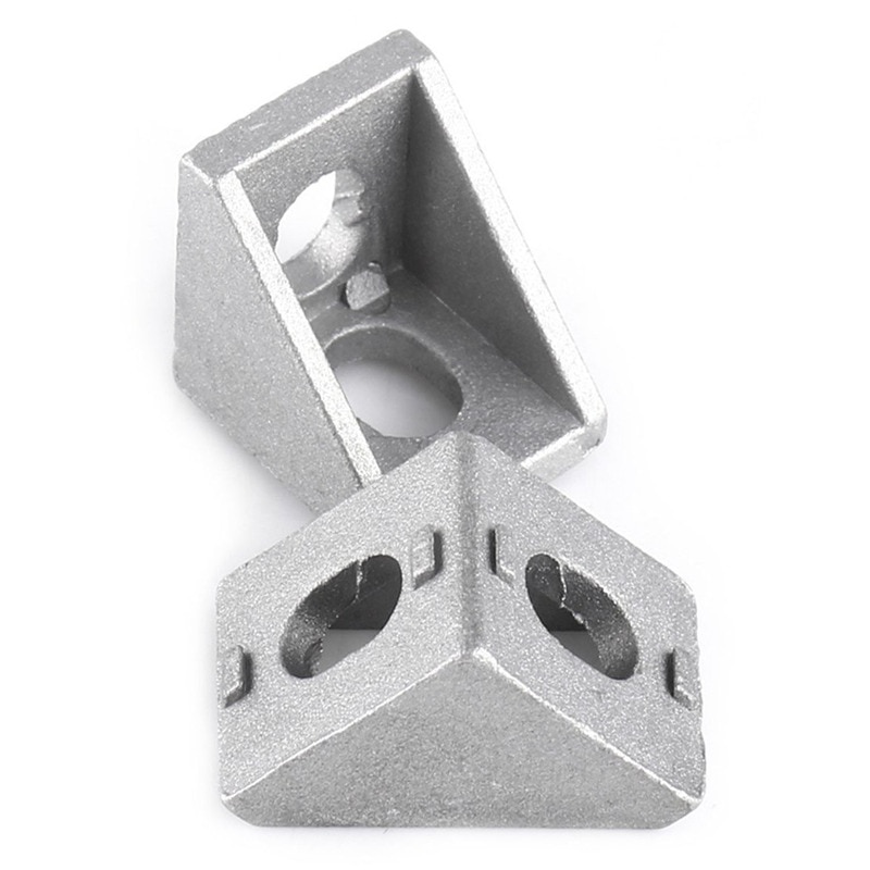 10 Pcs Aluminum Corner Bracket, L Shape Right Angle Joint Bracket Fastener Home Hardware for 20mm Aluminum Extrusion (20mmx