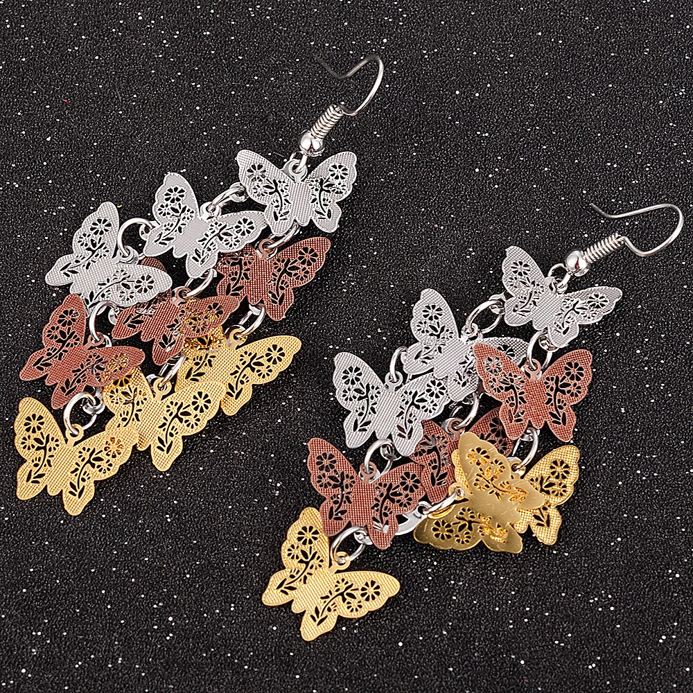 Vrouwen Unieke Temperament Vlinder Dangle Earring Oorhaak Party Sieraden Voor Lady Verjaardag Best Accessoires Decoratie