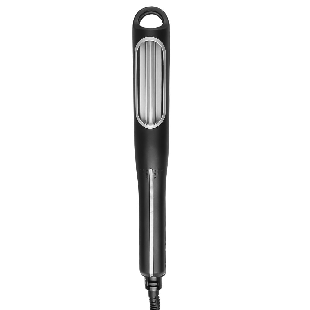 Rizador de cabello automático con pinza de maíz, plancha de rizos de hierro plano corrugado, Plancha , Herramienta de Peinado de ondulación de cabello rizado: Silver / US