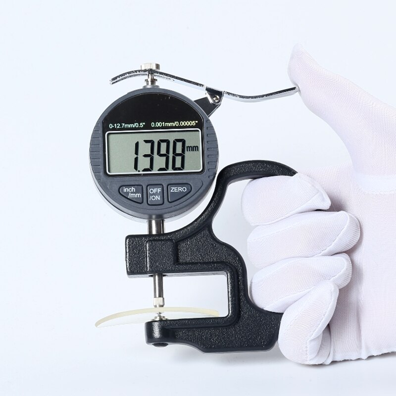 Syntek – jauge d'épaisseur numérique électronique 0-10mm, micromètre à lentille LCD, 0.001mm/0.01mm, micromètre à tête ronde