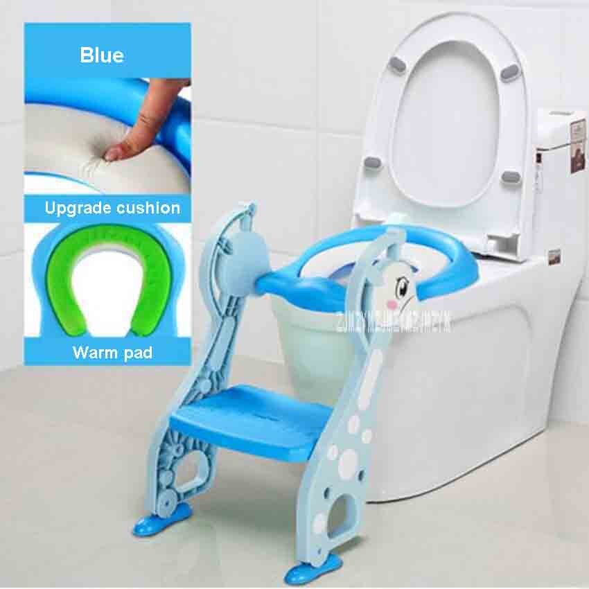 Jt -001 baby potte træningssæde 3 farver børn potte toiletsæde med justerbar stige baby toilet træning klap sæde