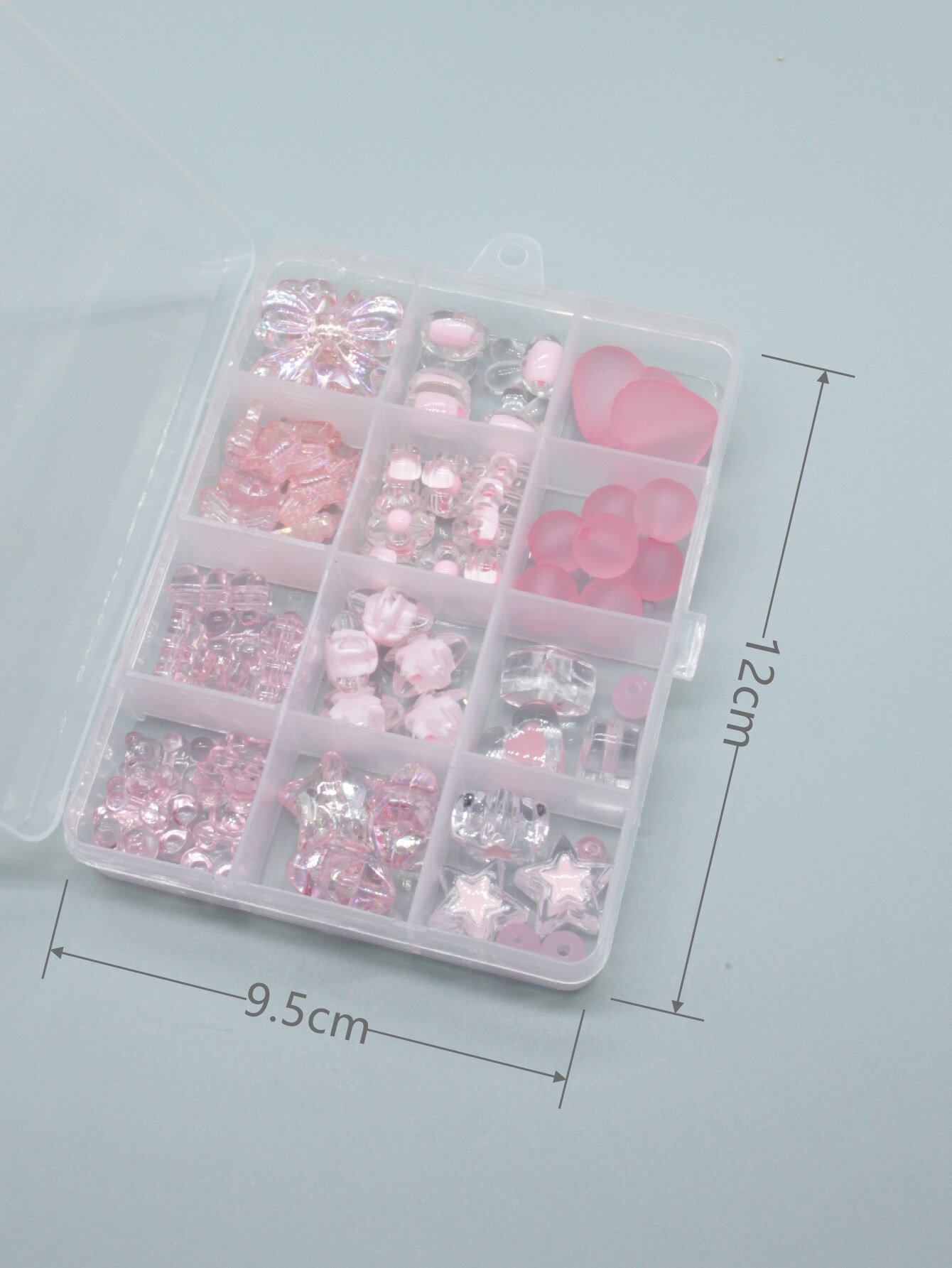 1 Set Rosa Kunststoff Perlen für Schmuck Machen Diy Liefert Kits Kleine Handwerk Perlen Kit für Diy Handwerk Kleines Mädchen spielzeug