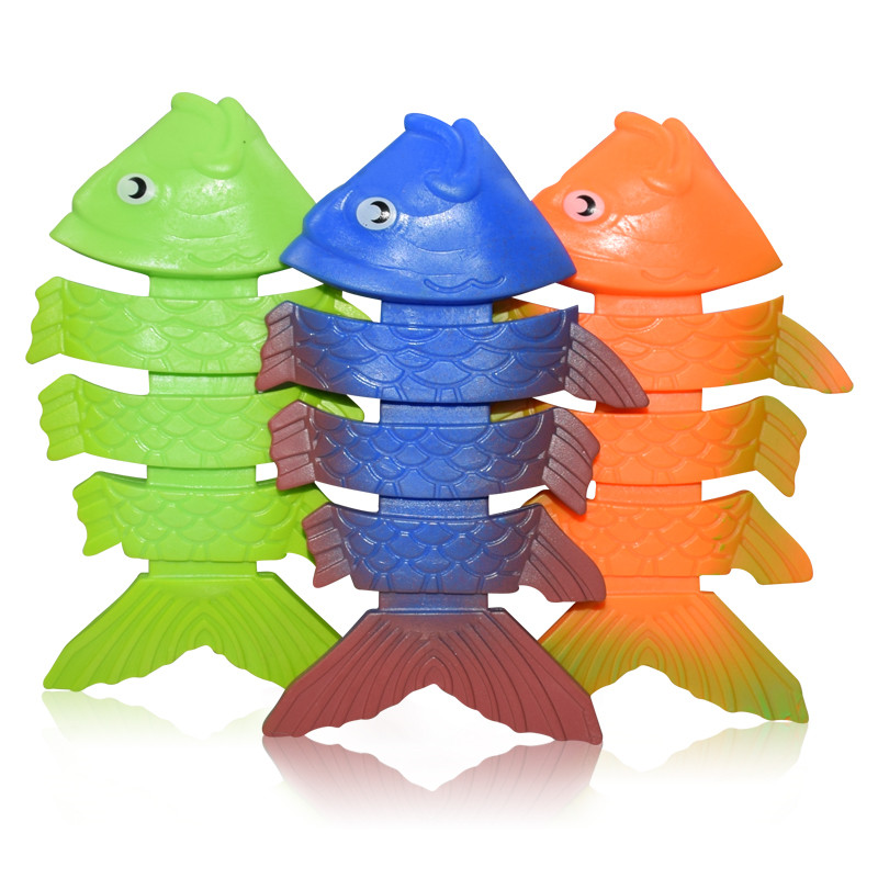 Hot Summer Shark Rocket lancio giocattolo divertente piscina gioco di immersioni giocattoli per bambini Dive Dolphin accessori giocattolo: 3pcs fish