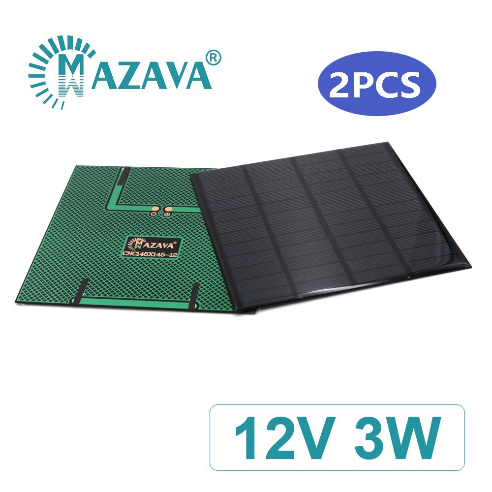 12 V 1.5 W Solar Cells 1.5 2 2.5 3 4.2 7 W Outdoor Charger 12V Battery Home Solar Panel Polycrystalline Silicon 11.1V: 3W