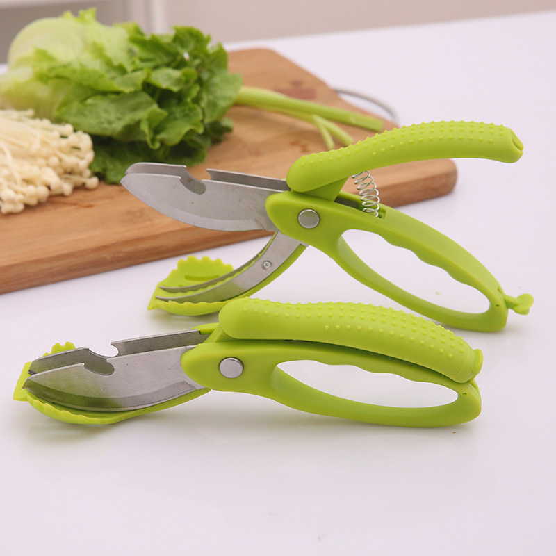 Keuken Dubbele Lagen Scharen Voor Salade Fruit Groente Maker Cutter Slicer Om Salade Choppers Sla Mes Tool