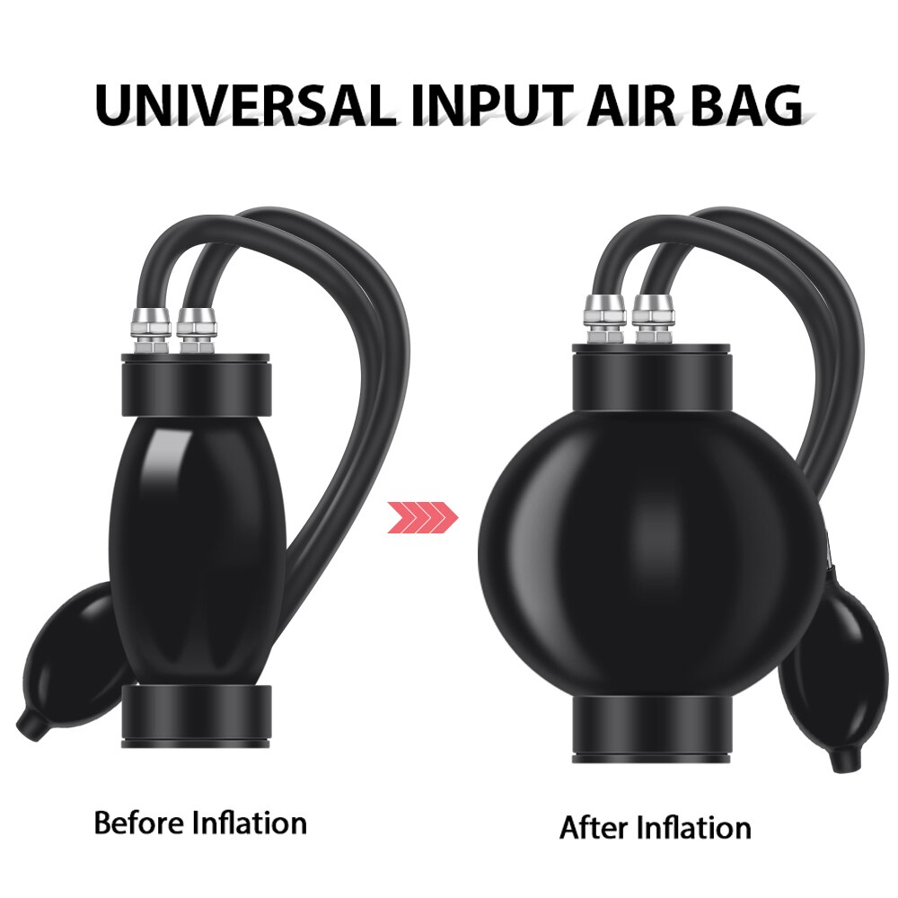 Quick Intake Adaptor Universal Inflatable Block Off Bladder For Car Automobiles Smoke Leak Detector Diagostic Tool Input Air Bag