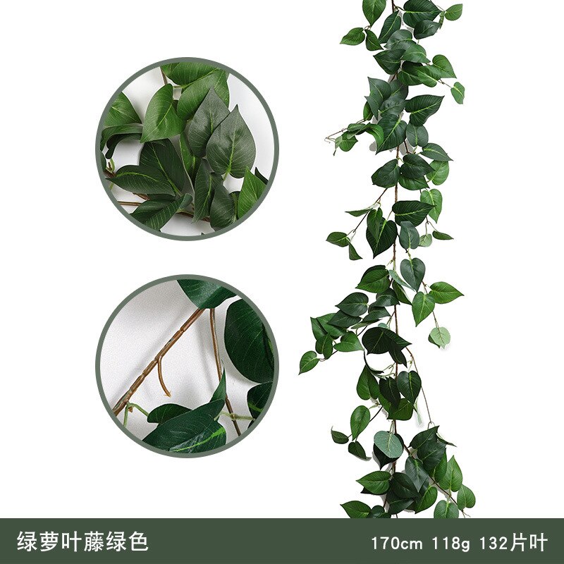 Plastic Vines Artificial Plants Wedding Decoration Faux Vine Ivy Rattan Home Garden Decor Artificial Greenery Hanging Plants: 6