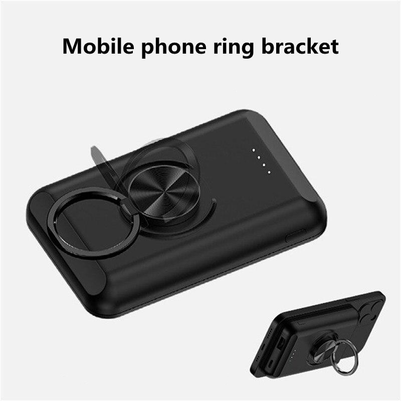 Power Bank magnetico 5000mAh staffa ad anello per Apple iPhone 13 Xiaomi Huawei Samsung 15W caricabatterie Wireless portatile a ricarica rapida