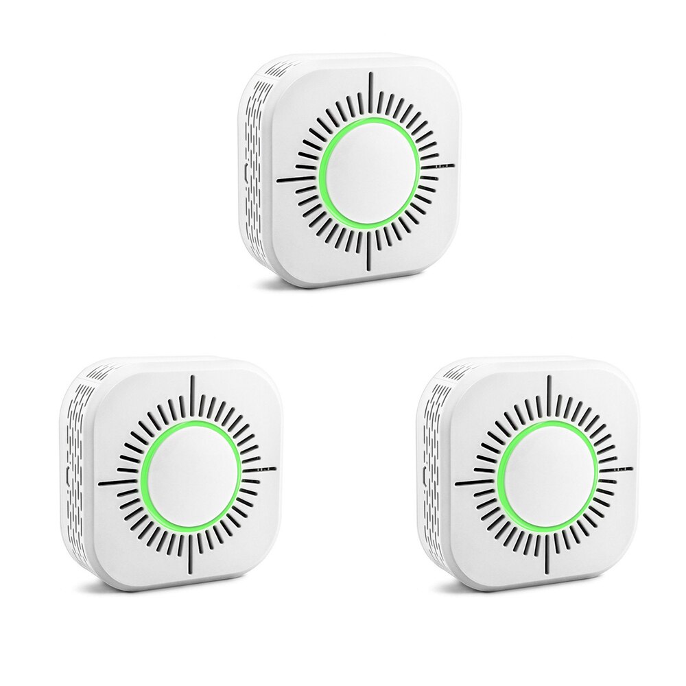 EWeLink – détecteur de fumée sans fil 433MHz, capteur d'alarme de sécurité incendie, fonctionne avec Sonoff RF Bridge pour maison intelligente: 3PCS Detector