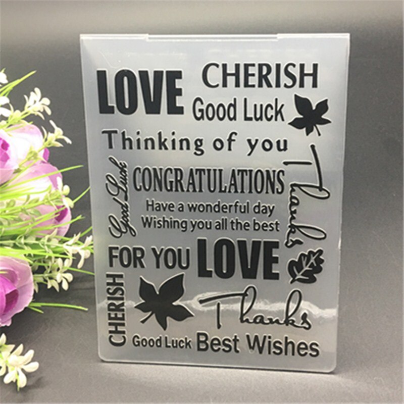 Plastic Embossing Folder Love Heart Template DIY Scrapbooking Card Making Decoration Papercraft