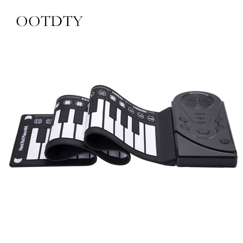 rollen-hoch Klaviatur Klavier Tragbare 49 Tasten Elektronische Hand rollen Tastatur Pädagogisches Instrument für freundlicher freundlicher