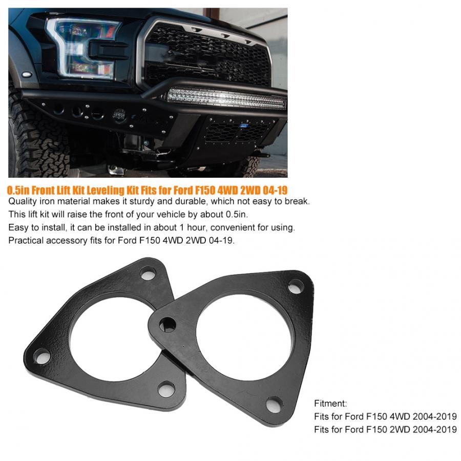 Car Lift Kits Iron 0.5in Front Lift Kit Leveling Kit Fits for Ford F150 4WD 2WD 04-19 Practical Accessory Iron Lift Kit