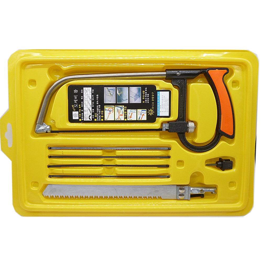 8 en 1 Mental Magic Saw scie à métaux bricolage scie à main pour bois scies à bois ensemble Kit avec 6 lames modèle multi-usages passe-temps outil