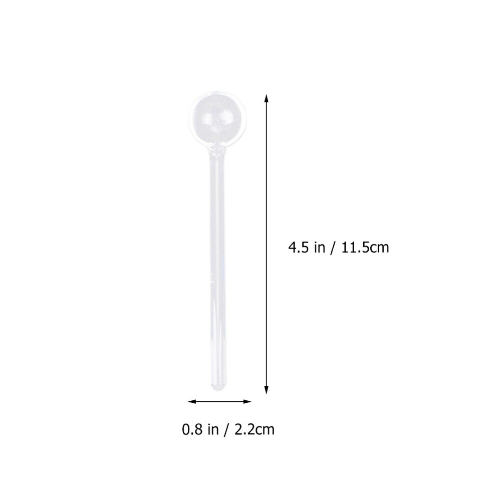 Lange Handvat Glas Lepels Mooie Clear Koffie Roeren Lepels Glas Bestek Thee Lepels Voor Party Bar Thuis