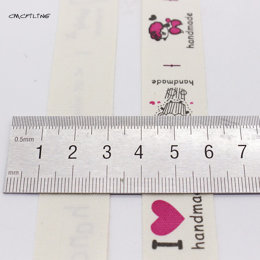 20MM Cotton Webbing Printed Handmade Decorative Label Strap Webbing Ribbons For Bag DIY Scrapbooking Sewing Wrapping 10 Meters