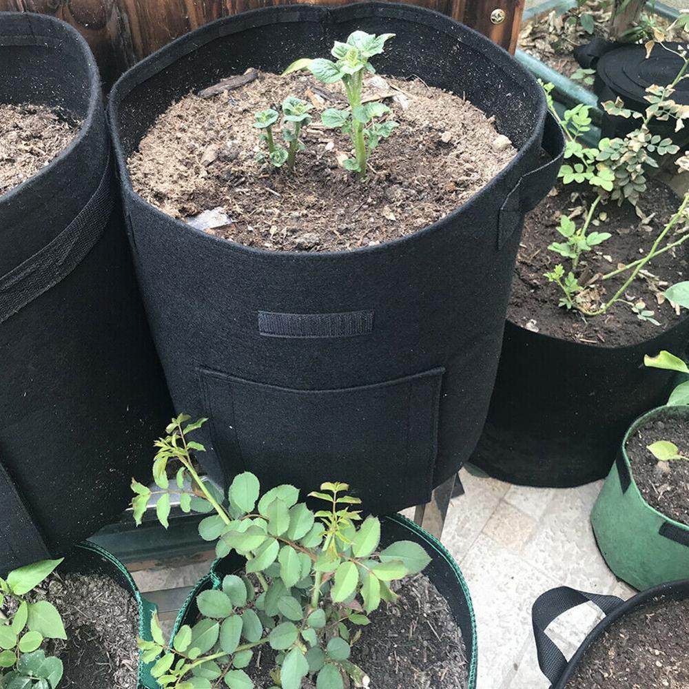 5 bolsas de cultivo de plantas de 7 galones, semillas de plantas, bolsa de siembra de patatas, humectante, frutas, semillas, herramienta de jardín, jardín, jardinería