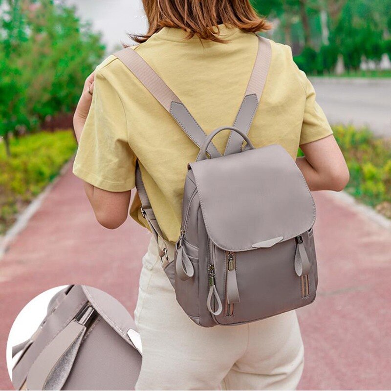 Bourgondië Schooltassen Reizen Schoudertas Vrouwelijke Toevallige Bagpack Tiener Meisjes Terug Zak Multifunctionele Kleine School Rugzak