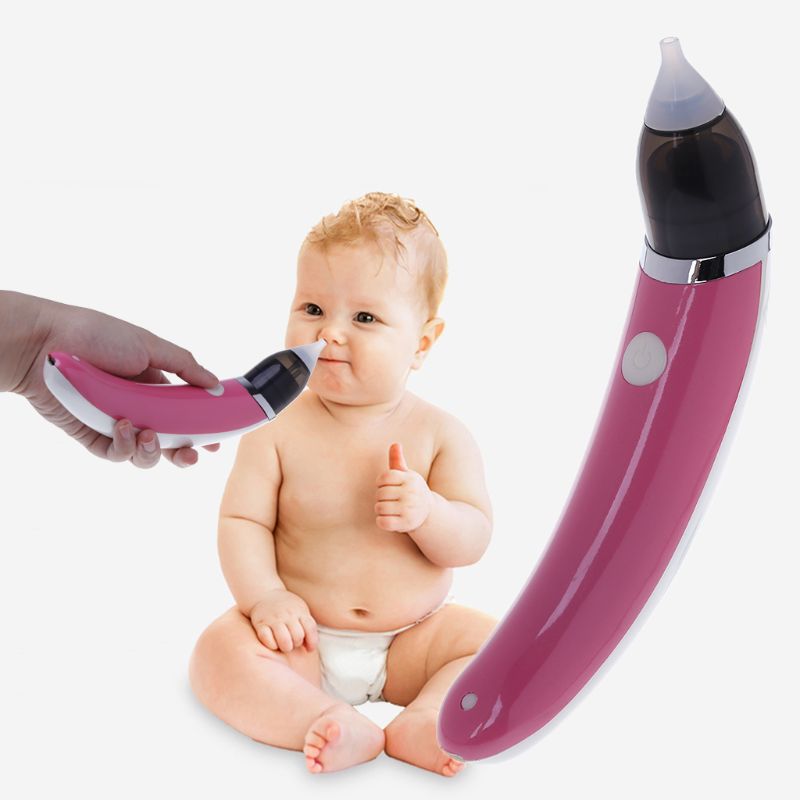 Limpiador Nasal de la nariz del bebé Mucus Snot Herramientas de limpieza eléctrico USB recargable suave de silicona cabeza aspiradora limpiador Nasal